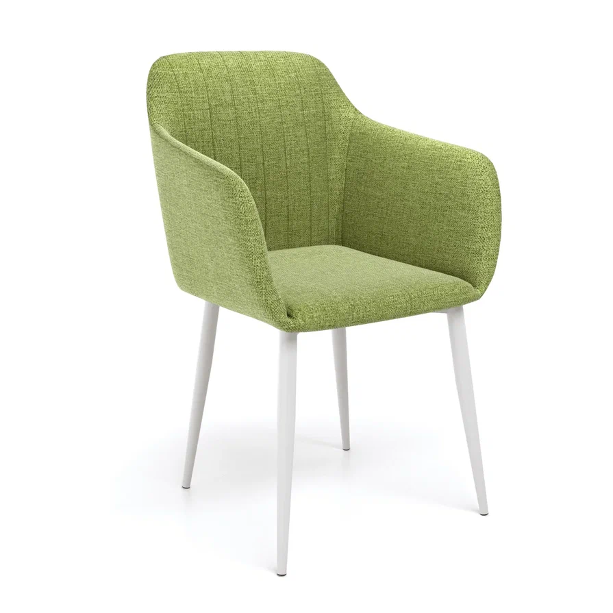 Стул ДИОР  SAVANA GREEN каркас белый 
