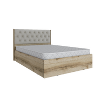 Мадрид Кровать 1.4 МД-2 с настил ЛДСП изголовье РОМБ Дуб делано